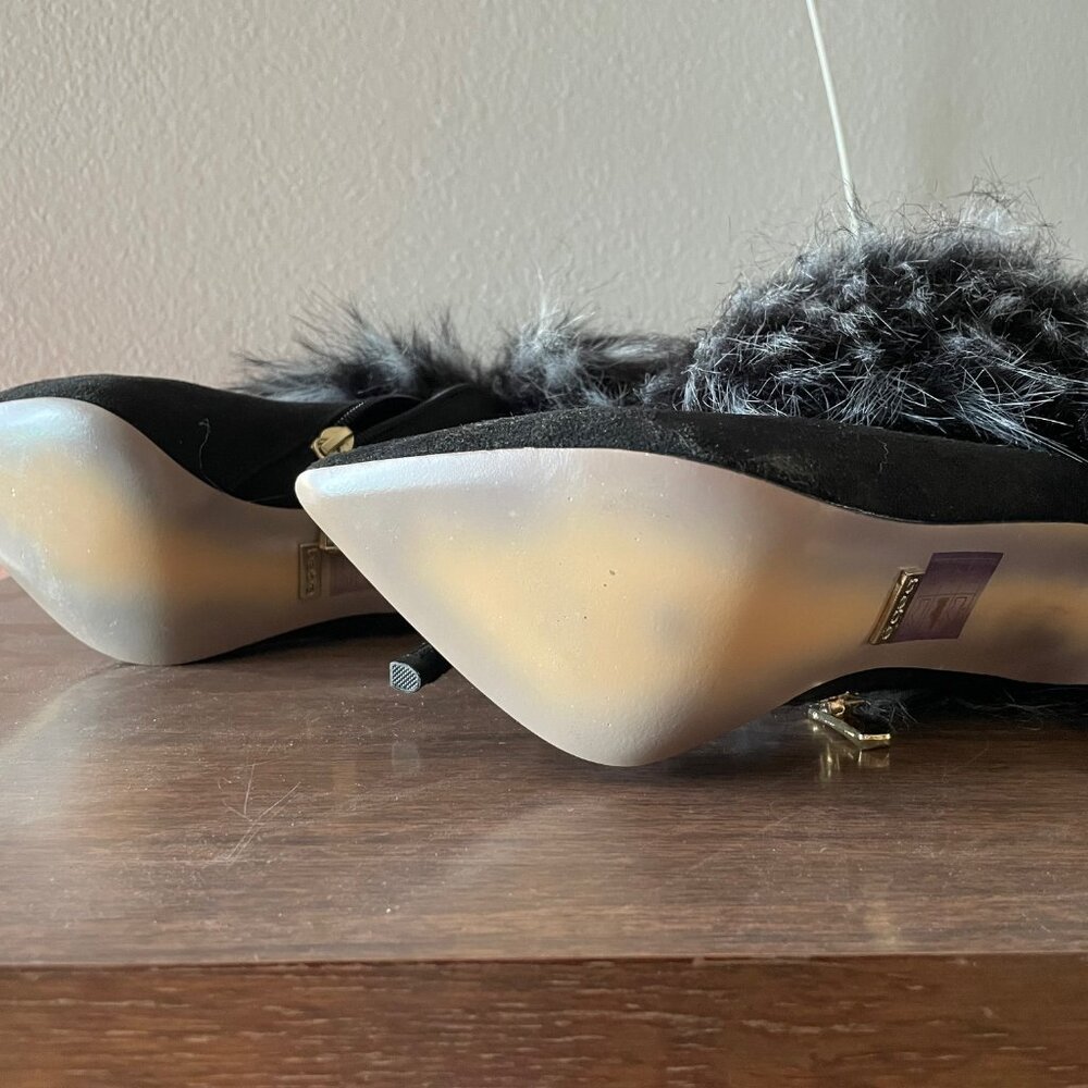 BEBE Sexy Fur Heels